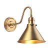 Vintage nástěnná lampa Provence/stará mosaz