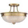 Stropní retro svítidlo Elstead MANTLE SF-WS/antická mosaz/2x E27