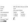 Redo ORBIT lustr na lanku 01-2482/LED 151W/120 cm/4000K/bronz