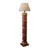 Dřevěná stojací lampa z trámu WOOD/1x E27/mahagon
