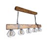Světlo z trámu RUSTIC CAGE 120 cm 5xE27
