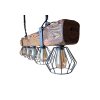 Světlo z trámu RUSTIC CAGE 120 cm 5xE27