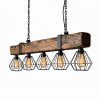 Světlo z trámu RUSTIC CAGE 120 cm 5xE27