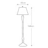 Stojací retro lampa Elstead LINCOLNDALE 1xE27 158 cm