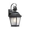 Venkovní lucerna na stěnu Elstead MOUNT VERNON M 43 cm černá barva IP44 1xE27