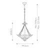 Vitážový lustr Elstead INGLENOOK-P-B 3xE27 45 cm