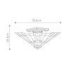 Vitážové stropní svítidlo Elstead INGLENOOK-SF 2xE27 36 cm