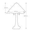 Elstead INGLENOOK vitrážová lampa 64 cm 2x60W