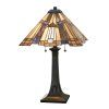 Elstead INGLENOOK vitrážová lampa 64 cm 2x60W 1