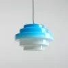 Závěsné světlo nad stůl Artera FILO Jelly 36 cm 1xE27 modrá barva
