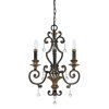Elstead MARQUETTE rustikální lustr 43 cm 3xE14 starý bronz