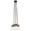 Lustr nad stůl Elstead Brinley 6x E27 retro bronz