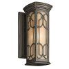 Rustikální venkovní nástěnná lucerna Elstead Franceasi 37 cm starý bronz