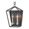 Designová nástěnná lampa Quintiesse Stinson černá 2x E14