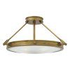 Stropní vintage lustr Hinkley COLLIER M 4xE14 Mosaz 56 cm