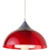 Moderní červený lustr COLINE 06-032