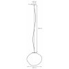 Designové závěsné svítidlo CLOE L 11063105