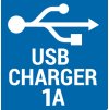 Nástěnné LED svítidlo s USB Agos 01-1500