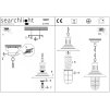 Industriální závěsné svítidlo Searchlight Fisherman  5401SS