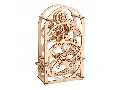 Ugears 3D dřevěné mechanické puzzle Hodinový strojek