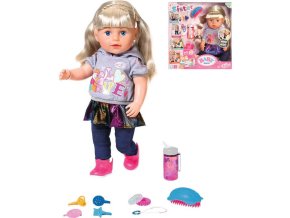 ZAPF BABY BORN Starší sestřička Soft Touch panenka pláče set s doplňky