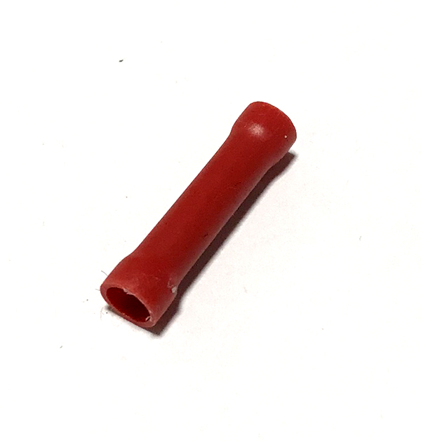 Lisovací spojka CU izolovaná sériová, průřez 0,5-1,5mm2, červená 100ks