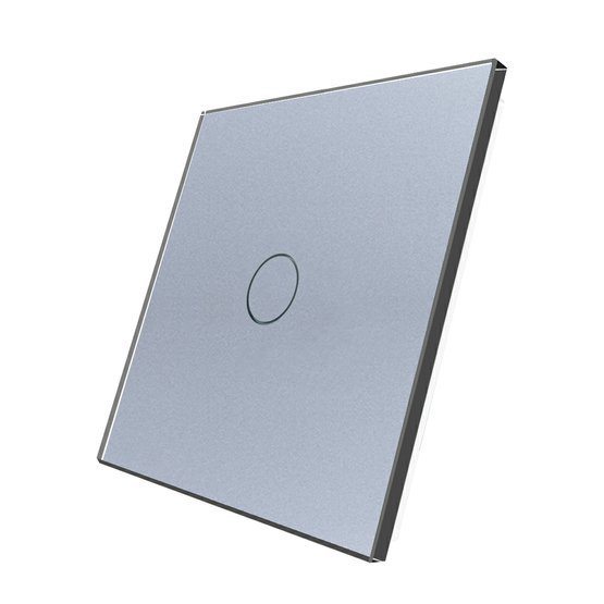 Welaik panel vypínače skleněný 1 - šedý