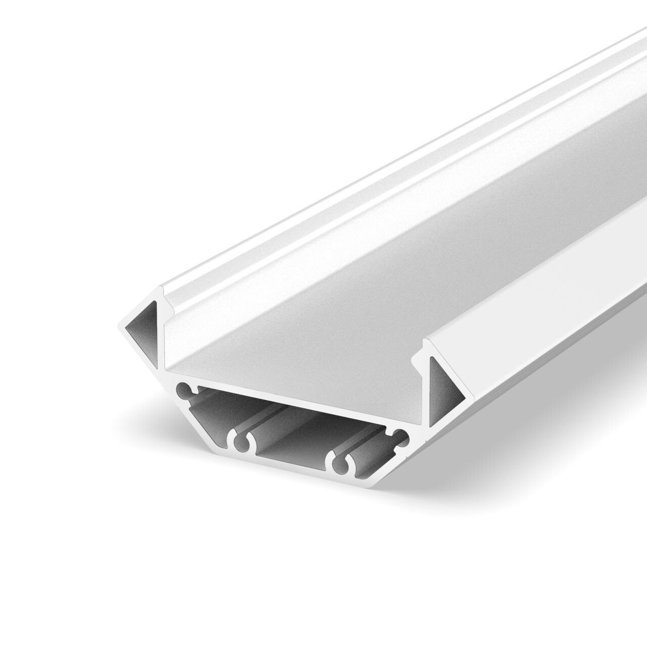 LED profil P3-3 bílý rohový Varianta: Profil bez krytu 2m