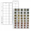 Listy na mince - pro sady 5 Euro (Barva prokládacího listu Červená)