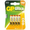3922 alkalicka baterie gp ultra lr03 aaa 4 ks v blistru