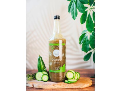 Okurkový sirup bez umělých barviv a aromat