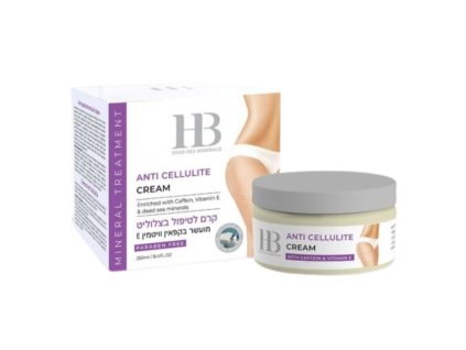 H&B Dead Sea Minerals - Zpevňující krém proti celulitidě s kofeinem 250 ml