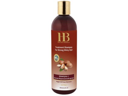 HB Dead Sea Minerals – Arganový šampon pro silné a lesklé vlasy 400 ml