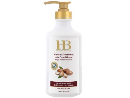 H&B Dead Sea Minerals – Vlasový kondicionér s arganovým olejem z Maroka 780 ml