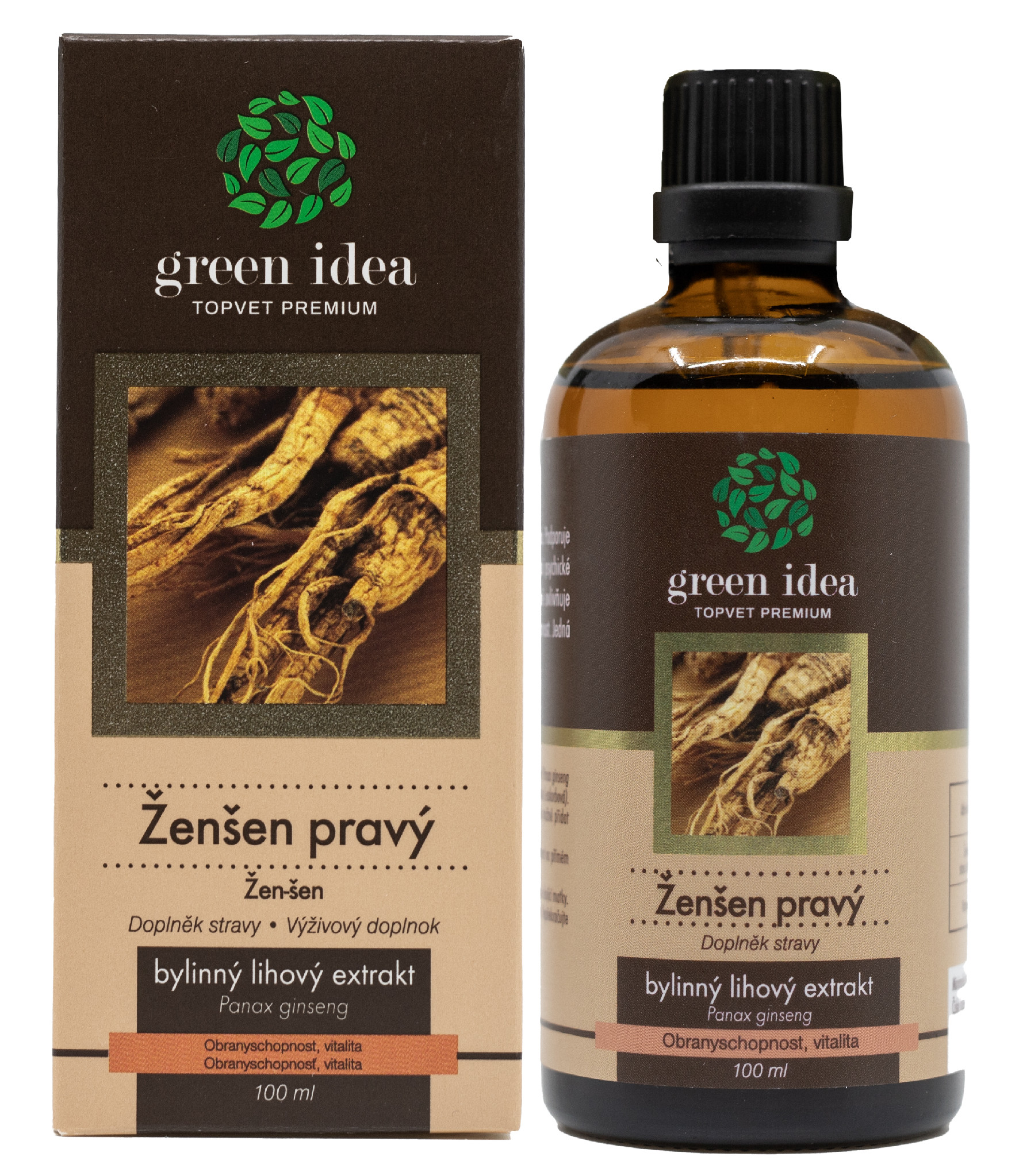 Levně TOPVET Green Idea Ženšen tinktura 100 ml