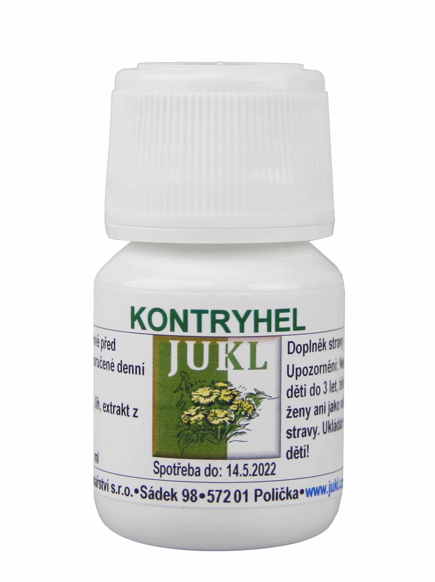 Levně Bylinářství-kořenářství JUKL Tinktura Kontryhel 30 ml 1 balení: 1x 30 ml