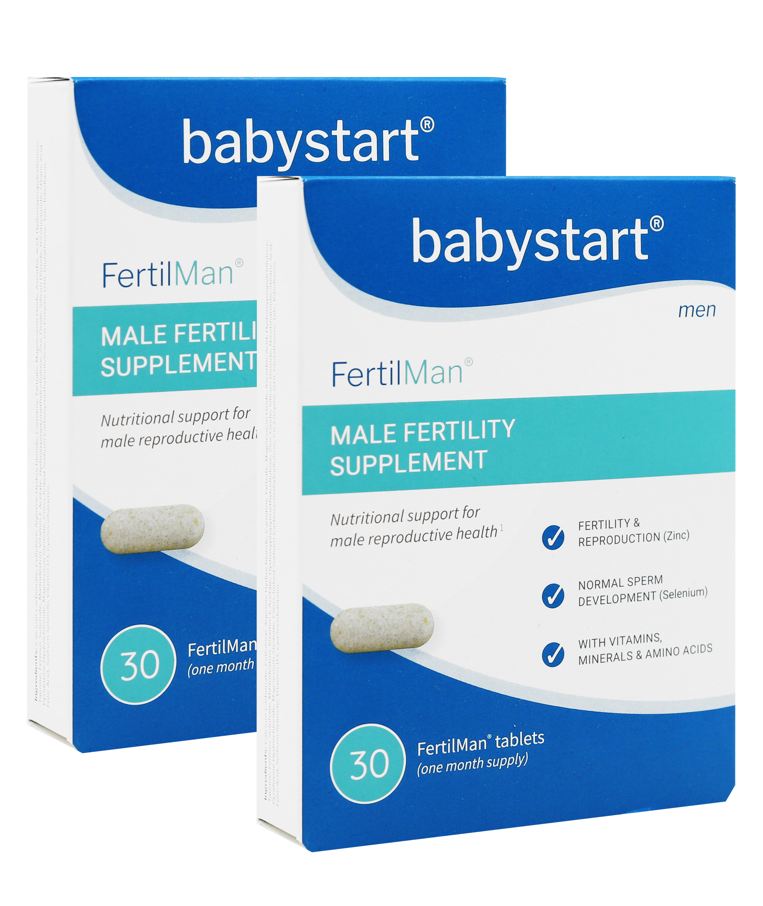 Levně Babystart FertilMan vitamíny pro muže s L-taurinem tbl. 30 2 balení: 2x 30 tablet