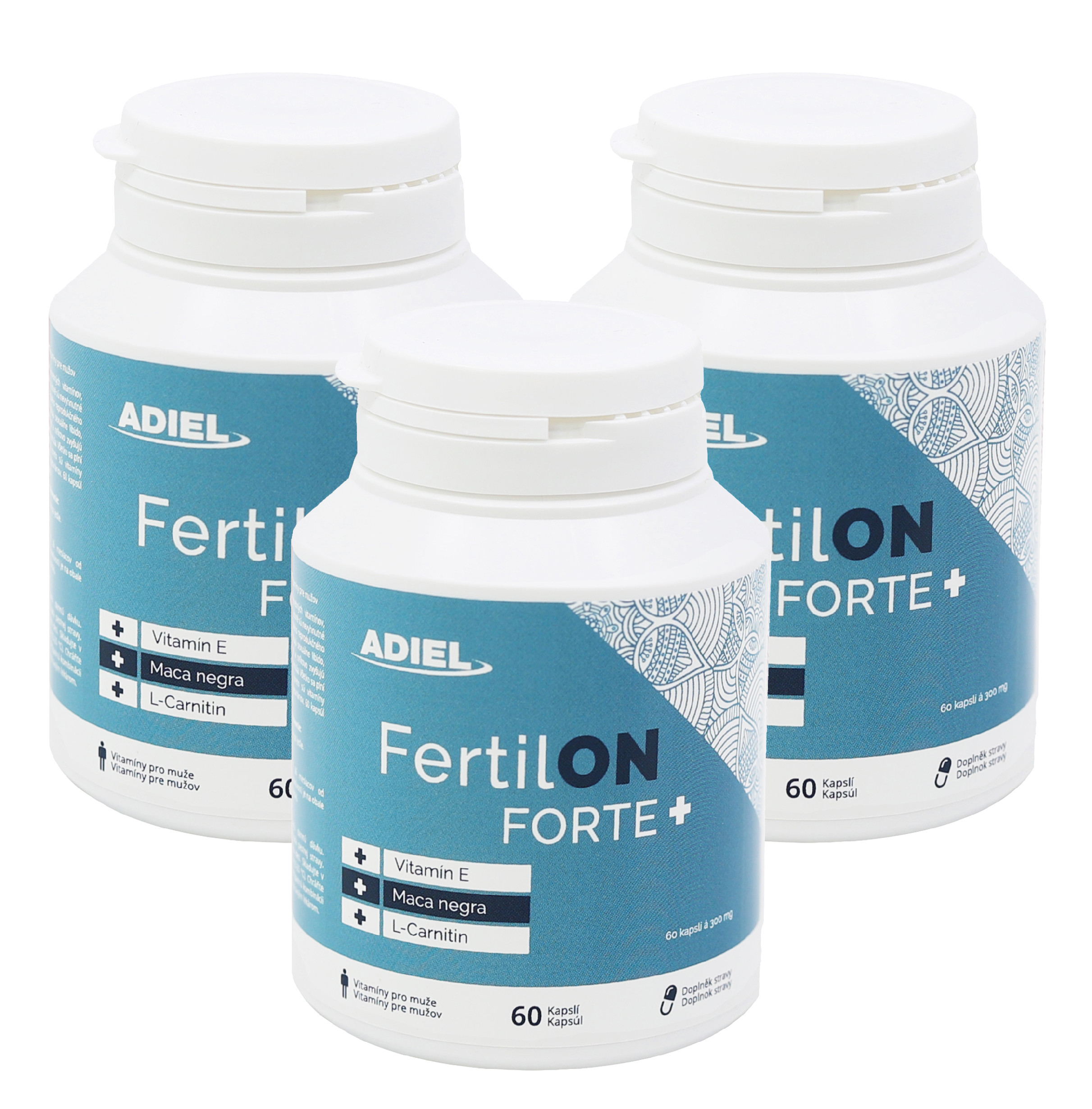 Levně ADIEL FertilON forte plus - Vitamíny pro muže 60 kapslí 3 ks v balení: 3x60 kapslí