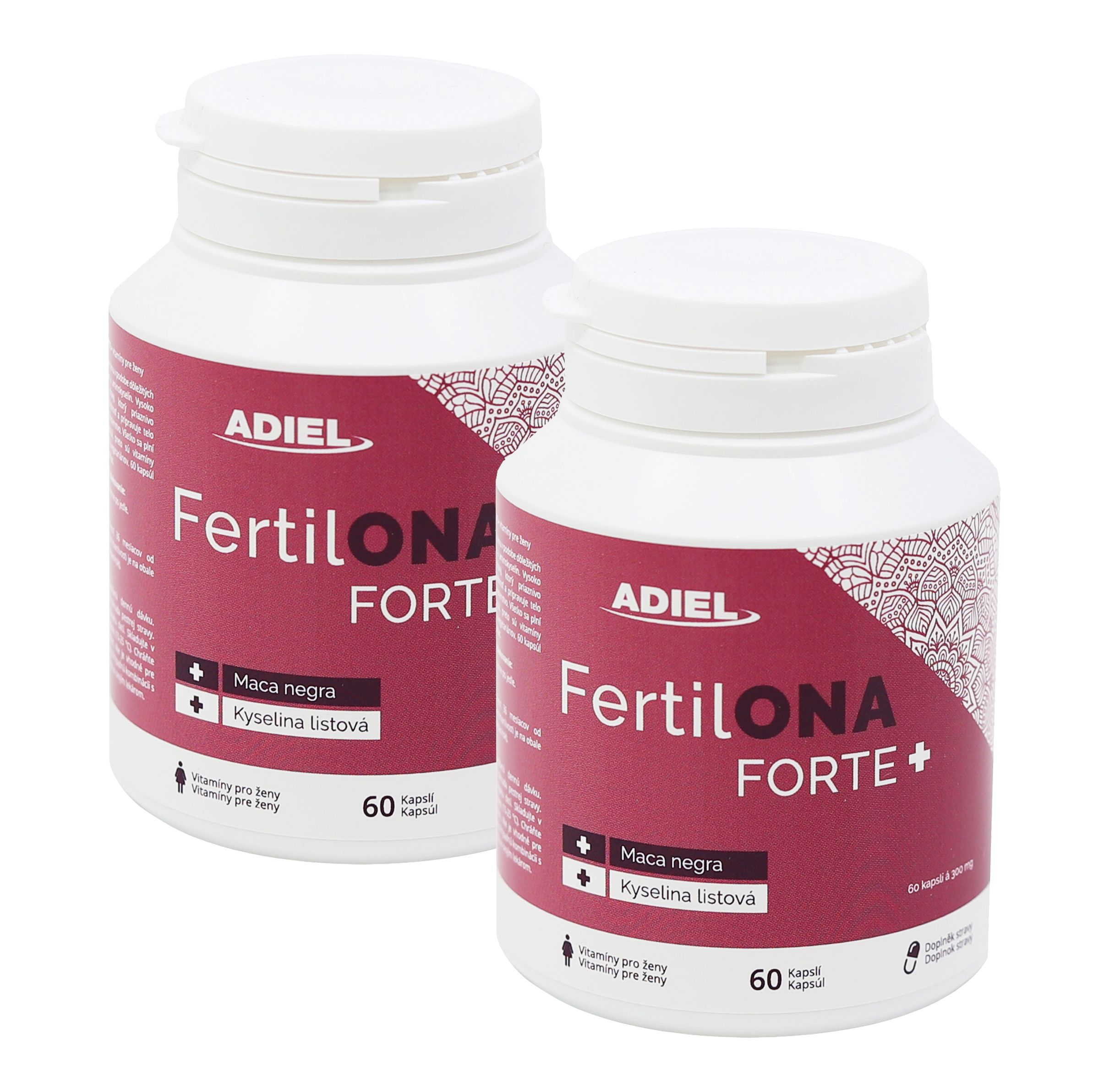 Levně ADIEL FertilONA forte plus - Vitamíny pro ženy 60 kapslí 2 ks v balení: 2x60 kapslí