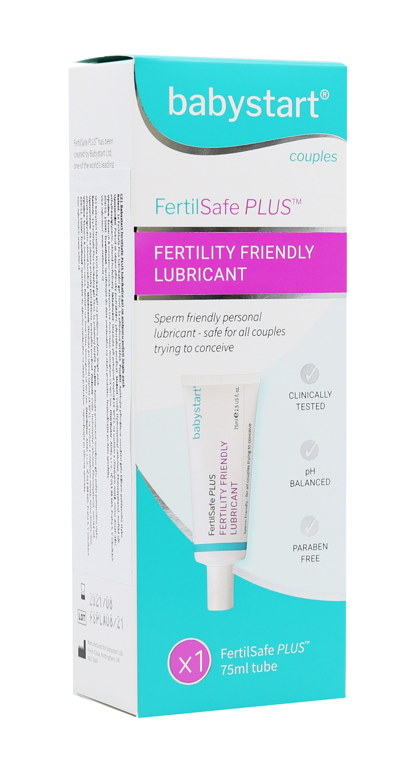 Levně Babystart FertilSafe PLUS lubrikační gel na podporu početí 75 ml (Single pack)