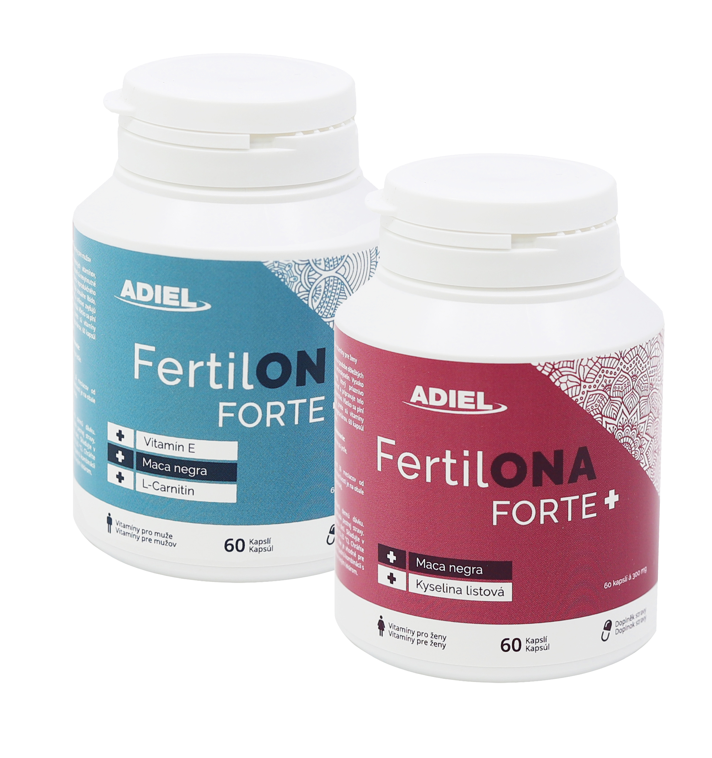 Levně ADIEL vitamíny FertilONA + FertilON 120 kapslí (sada na 1 měsíc)