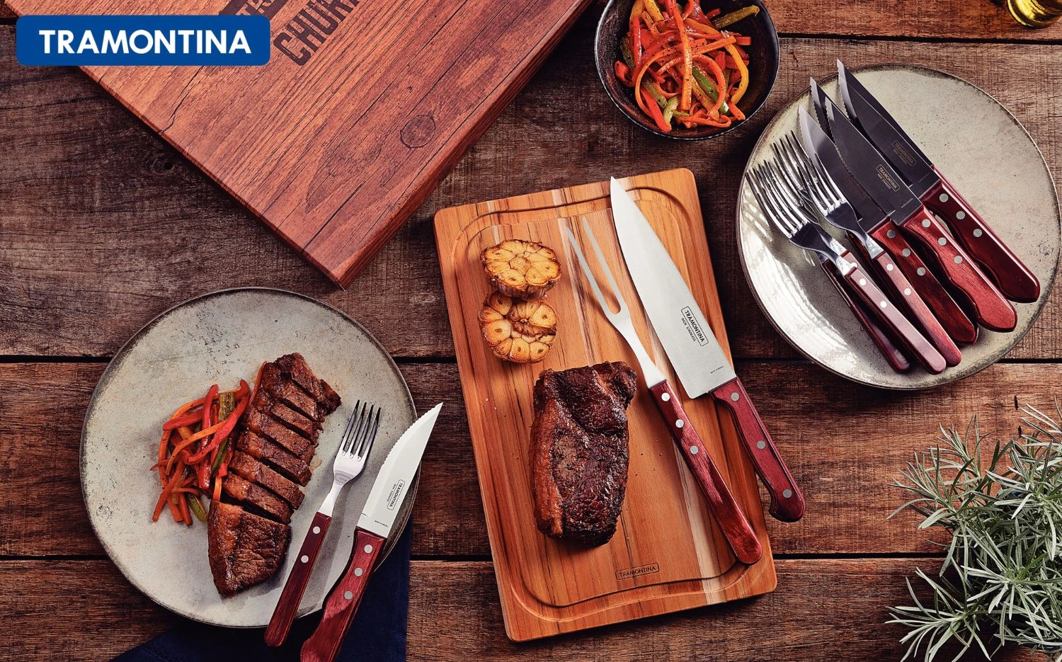 Churrasco Polywood 15dielny BBQ set