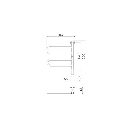 Elektrický sušák Flex U 655 2 ramena