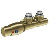 Připojovací středový ventil zlatý levý Z4 TERM SET Hopa
