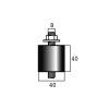 Antivibračná sada pre konzoly valcová 40 × 40 11222