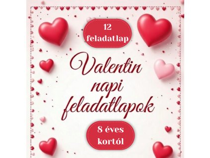 Valentin napi feladatlapok