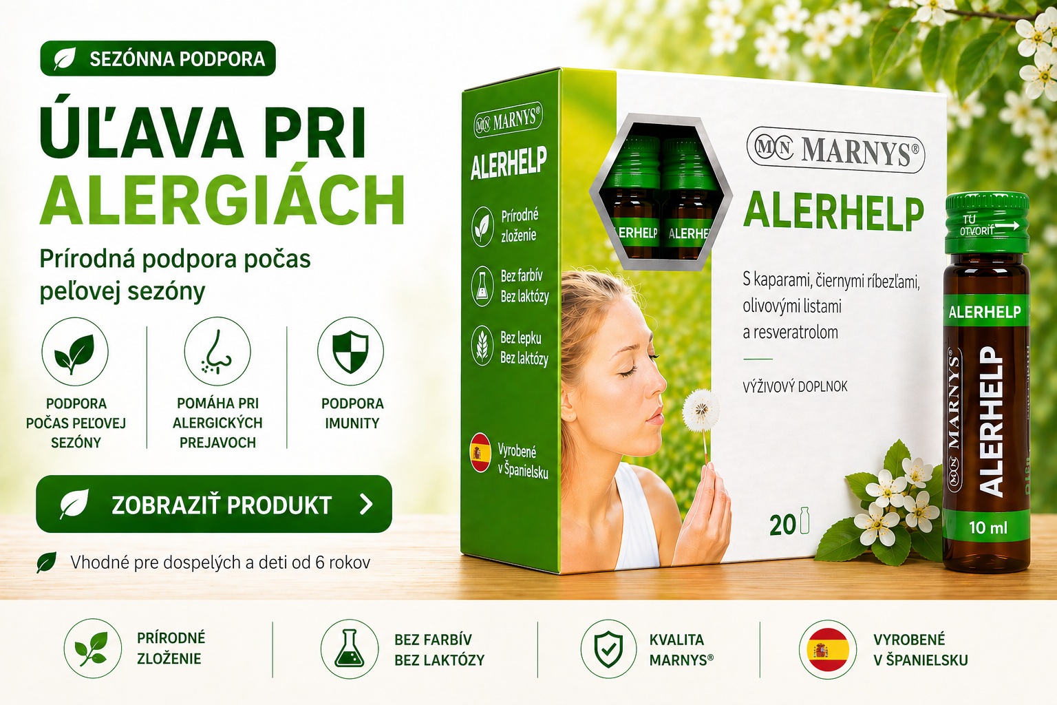 MARNYS Alerhelp – prírodná podpora pri alergiách