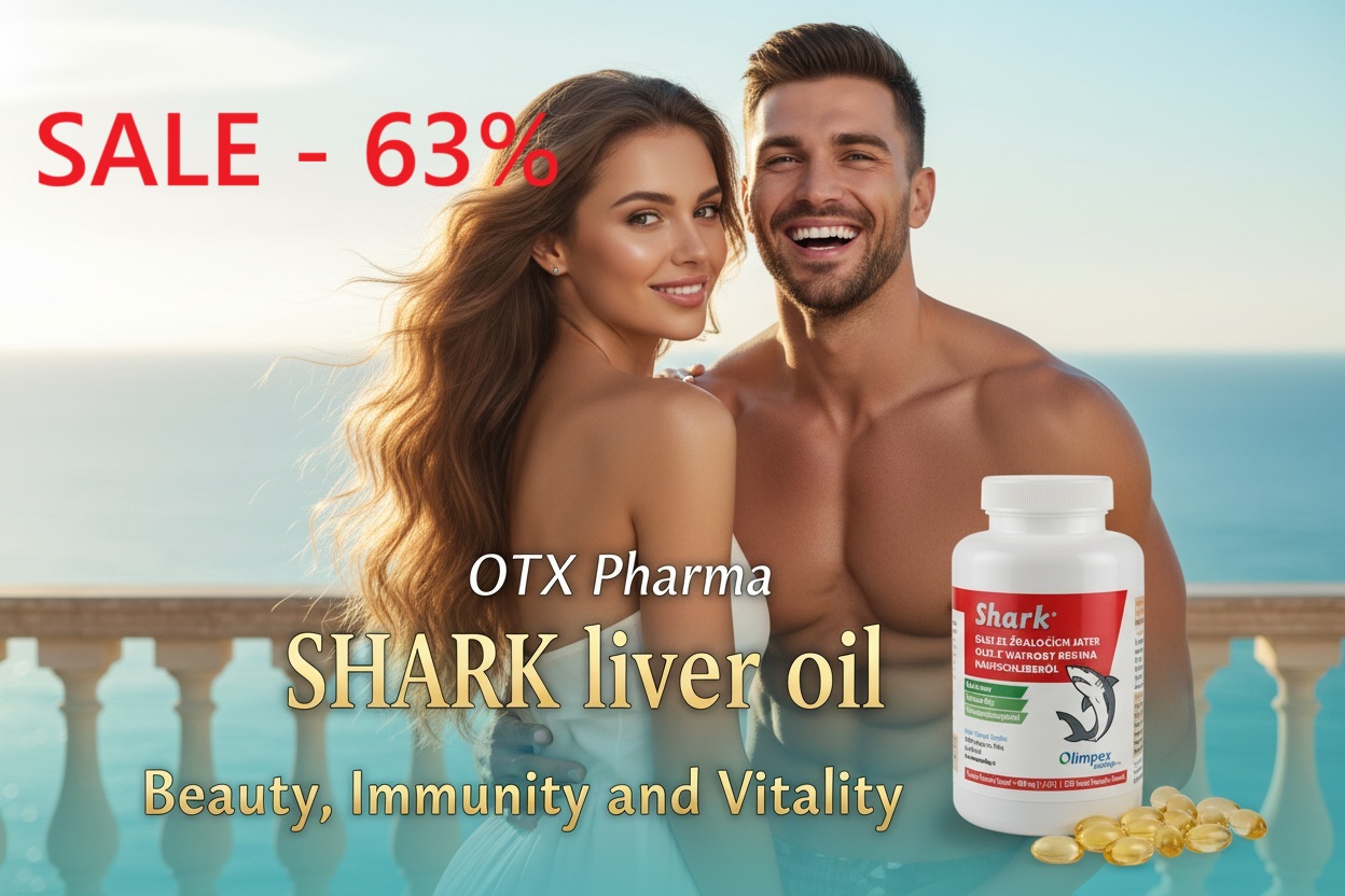 OLIMPEX trading SHARK® - Olej ze žraločích jater 250 kapslí