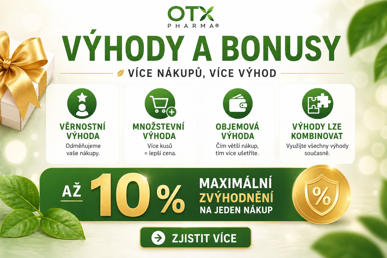 Výhody a bonusy OTX Pharma®