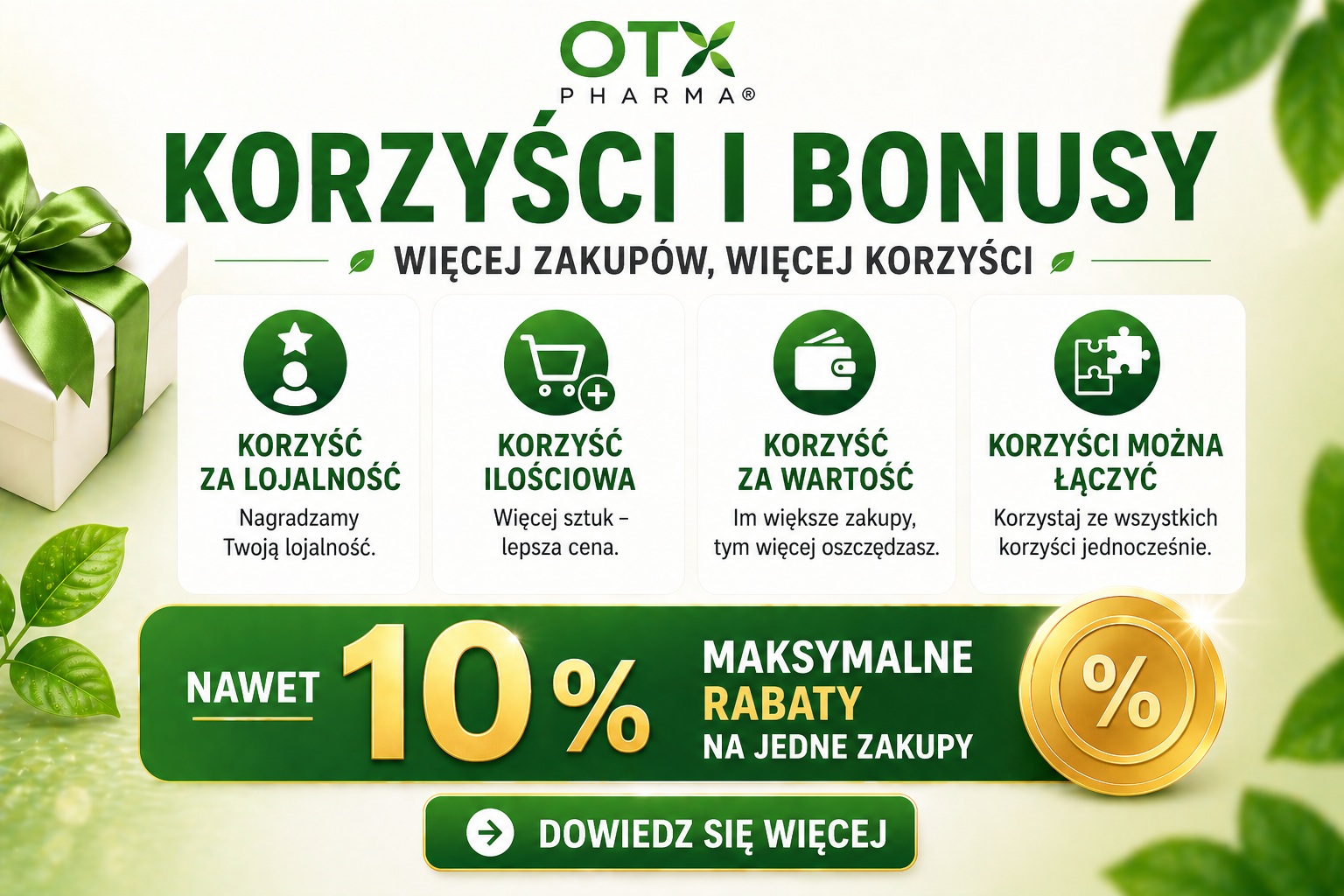 Korzyści i Bonusy OTX Pharma®